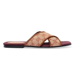 GUCCI Senior original GG supreme logo slides sandals